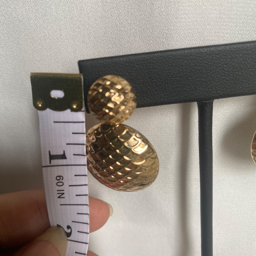 Round drop earrings - Picture 6 of 8